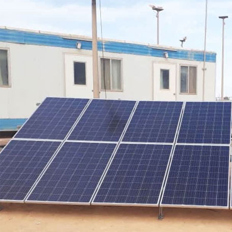 Anern 8 set 3KW نظام الطاقة الشمسية خارج الشبكة في ليبيا